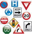 vector road signs