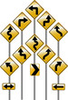 directional road signs