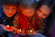 children with candle children with candle