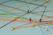 Network with pins