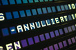 Departure board, Germany, close-up