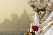 Italy, Venice, masked person