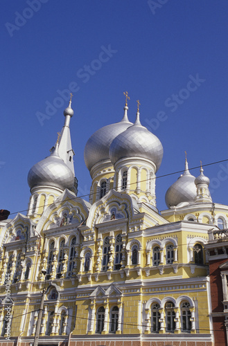 Photo: Odessa, onion spires of Pantelejmonos Church, Ukraine Odessa, onion spires of Pantelejmonos Church, Ukraine