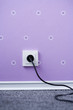 Electric plug in outlet
