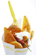 Potato wedges with mayonnaise