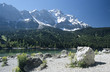 Eibsee with Zugspitze in the background, Bavaria, Germany