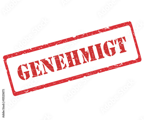 Illustration: Stempel genehmigt Stempel genehmigt