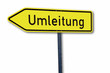 By-pass sign, close-up