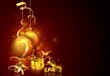 Red Christmas 08 - background illustration as hand-drawn retouch