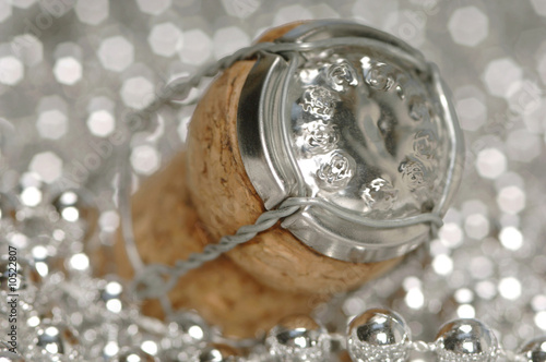 Photo: Sparkling wine cork, close-up Sparkling wine cork, close-up