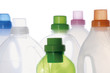 Cleansing agent bottles, close-up