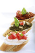Bruschetta with pesto, italian starters