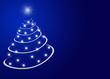 Abstrakter Weihnachtsbaum mit Sternen