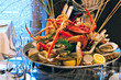 Shrimps on the plate Shrimps on the plate