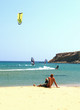 Wind and kite surfers