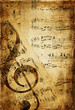 Quadro vintage musical background Quadro vintage musical background