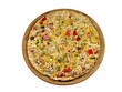 Frozen Mexican Style Pizza before it gos into the oven