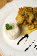 porc au curry et son riz blanc