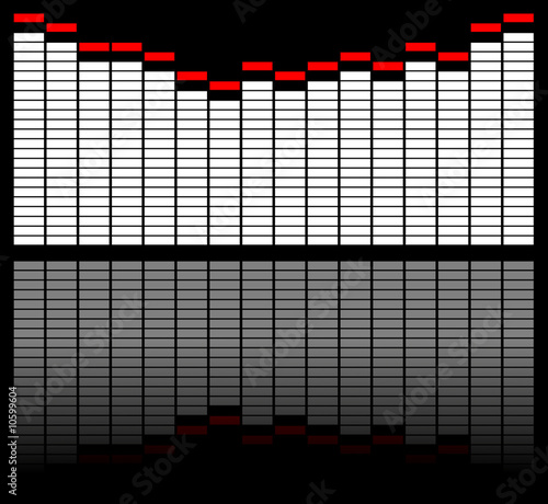 Illustration: digital sound equalizer background digital sound equalizer background