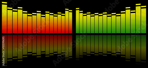 Illustration: digital sound equalizer background digital sound equalizer background