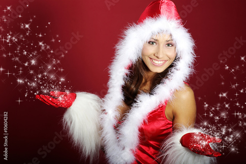 Sexy Girls Sexy Outfits on Sexy Girl Wearing Santa Claus Clothes    T Tulic  10604282   See