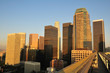 skyscrapers at sunset skyscrapers at sunset
