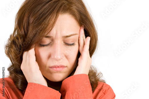 Photo: Woman with headache Woman with headache