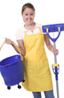 Cute Maid With Mop Cute Maid With Mop