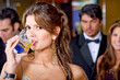 elegant woman at a party