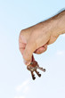 Hand holding keys
