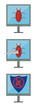 Technical Illustration of Computer Virus Protection