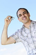 Man holding keys