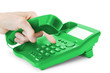 communication. green phone