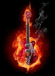 Fire guitar