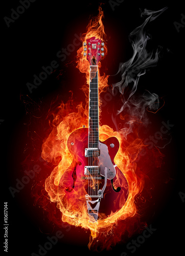 Fire guitar