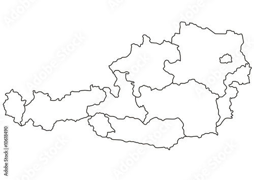 Österreich Landkarte Regionen