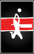 vector volleyball player vector volleyball player