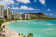 waikiki beach on Oahu, Hawaii waikiki beach on Oahu, Hawaii