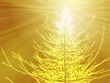 Sparkly christmas tree illustration