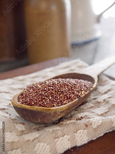 Photo: Red quinoa Red quinoa