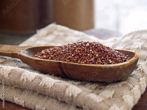 Photo: Red quinoa Red quinoa