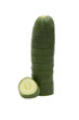 sliced cucumber isolated on white