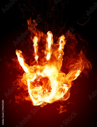 Illustration: Fire hand Fire hand
