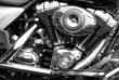 engine of the motorcycle