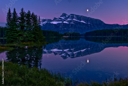 Photo: Sunset at Two Jack Lake in Banff Sunset at Two Jack Lake in Banff