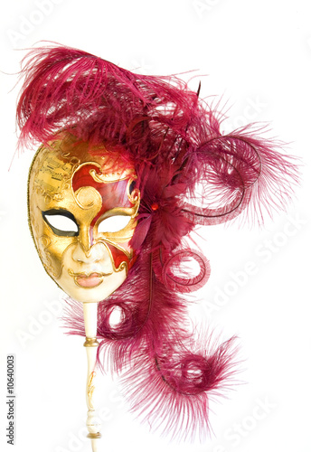 venetian mask on white background