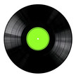 Vinyl Record with Green Label Vinyl Record with Green Label