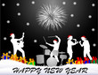 Christmas party - black background Christmas party - black background