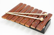 brown xylophone on white background brown xylophone on white background