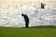 golfer striking